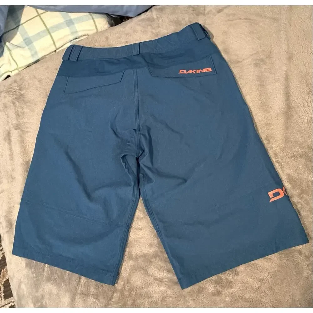 Dakine Mens Shorts Size 36 Blue Orange Outdoor MTB Bike Hiking